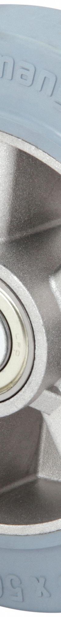 APPROVED VENDOR Caster Wheel: 7 7/8 in Wheel Dia., 2 in Wheel Wd, Rubber, 1,100 lb Load Rating, Gray (MPN ALEV 200/20K-SG-BB0.5). Key specifications — Wheel Core Material: Aluminum; Wheel/Tread Color: Gray; Brand: APPROVED VENDOR.