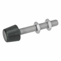 JW WINCO Toggle Clamp Spindle Assembly: Neoprene Tip / Stainless Steel Screw, M8, 68 mm Lg (MPN 708.1-M8-68-A-NI). Key specifications — Brand: JW WINCO; Material: Neoprene; Body Material: Stainless Steel; Thread Size: M8; Includes: Hex Nut; Compatible with Series: GN 801; Spindle Construction: Neoprene Tip / Stainless Steel Screw.