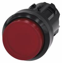 SIEMENS Extended Push Button: Red, 22 mm Mounting Size, Non-Metallic, Momentary (MPN 3SU1001-0BB20-0AA0). Key specifications — Brand: SIEMENS; Action: Momentary; Series: 3SU; Push Button Material Type: Non-Metallic.