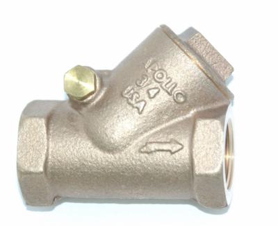 APOLLO Check Valve: Swing, Y-Style Valve Body, 3-Way, 1 in Pipe Size, Press x Press - Bronze Y Swing Check Valves