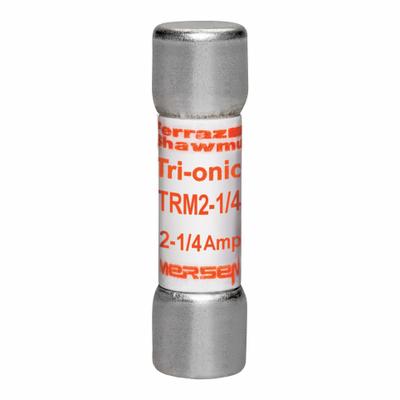 MERSEN Fuse: TRM Series, Midget, Time-Delay, 2.25 A, 250 V AC, 13/32 in x 1 1/2 in - Time-Delay Cylindrical Fuses