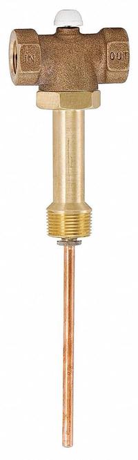 WATTS Automatic Temperature Gas Shutoff Valve: FNPT x FNPT, 1/2 in x 1/2 in Connection Size (MPN LFLLL210-5-M2). Key specifications — Brand: WATTS; Body Material: Copper Silicon Alloy.