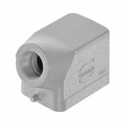 HARTING Rectangular Connector Hood: Size 6 B, Side, Single-Entry, PG13.5 Cable Entry - Hoods for Rectangular Connectors