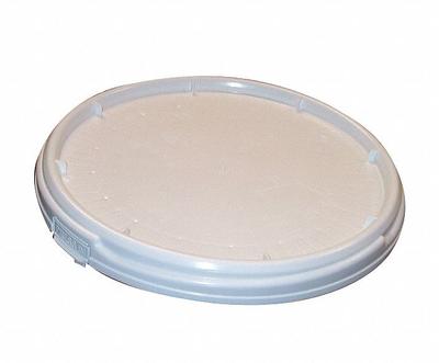 APPROVED VENDOR Lid: Screw Top, 12 1/4 in Overall Dia, White, Plastic - Screw-On Lids
