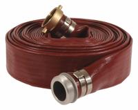 Water Discharge Hose: 4 in Hose Inside Dia., 25 ft Hose Lg, 100 psi, Red, 4 in x 4 in Fitting Size (MPN DPK400-25MF-G). Key specifications — Brand: APPROVED VENDOR; Temp. Range: 5° to 150°F; Hose Color: Red.