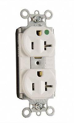 PASS & SEYMOUR Receptacle: Hospital Grade, Duplex, 5-20R, White, 125V AC, 15 A, 2 Pole / 3 Wire (MPN PT8300HW). Key specifications — attr1367147: PASS & SEYMOUR.