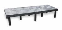 STRUCTURAL PLASTICS Dunnage Rack: Assembled, Snap-Together, 12 in x 24 in x 66 in, Polyethylene (MPN DT6624). Key specifications — Color: Black; Brand: STRUCTURAL PLASTICS; Material: Polyethylene; Assembled: Assembled; Method of Construction: Snap-Together; Included: Shelf.
