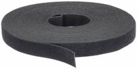 VELCRO BRAND Hook-and-Loop Cable Tie Roll: 75 ft Lg, 2 in Wd, 50 lb Tensile Strength, Black (MPN 189661). Key specifications — Color: Black; Material: Nylon; Brand: VELCRO BRAND.