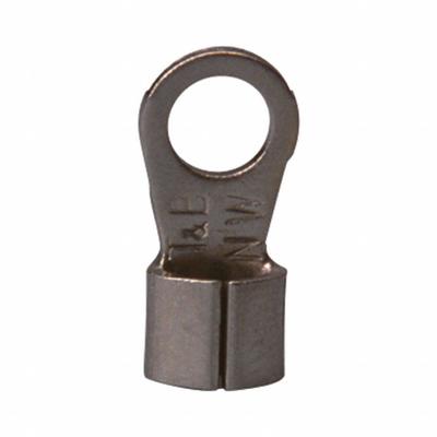 TEMPCO Compression Lug: Bare, #10/#8 Stud Size, 22 AWG – 18 AWG Wire Range, Std Fork - Non-Insulated Fork Terminals