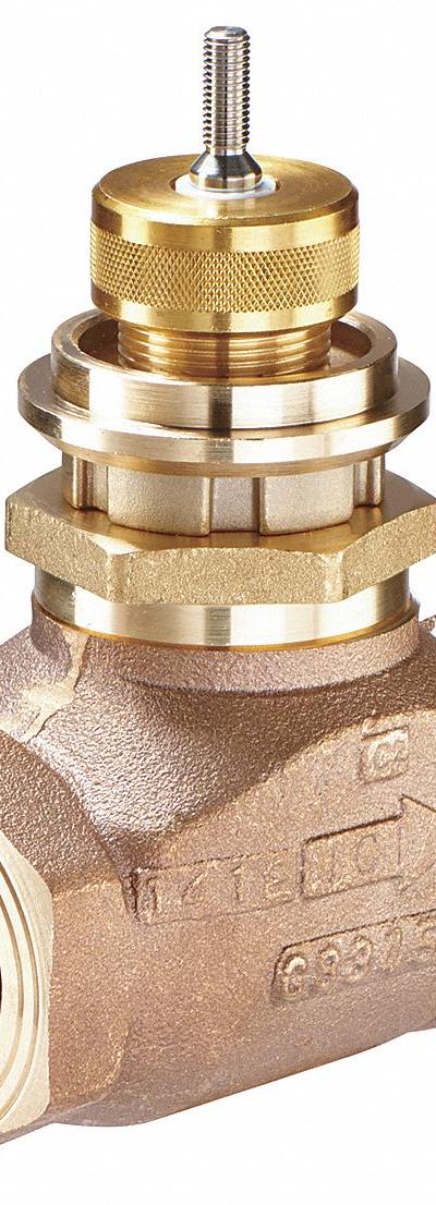 JOHNSON CONTROLS Hydronic Globe Valve: 2-Way, 7.3 CV Flow, 3/4 in Female NPT, Bronze Body - 2-Way NPT Connection Globe Valves