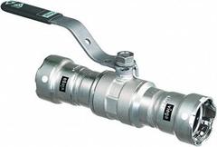 VIEGA MEGAPRESS Manual Two-Way Ball Valve: 1 1/4 in, 316 Stainless Steel, Straight Valve Body, PTFE (MPN 29020). Key specifications — Brand: VIEGA MEGAPRESS; Handle: Locking Lever.
