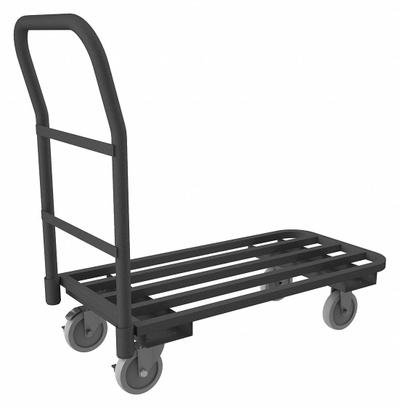 DURHAM MFG Platform Truck: 1,400 lb, 35 7/8 in L x 24 in W x 8 5/8 in H Deck, Tube - Flow-Through Platform Trucks