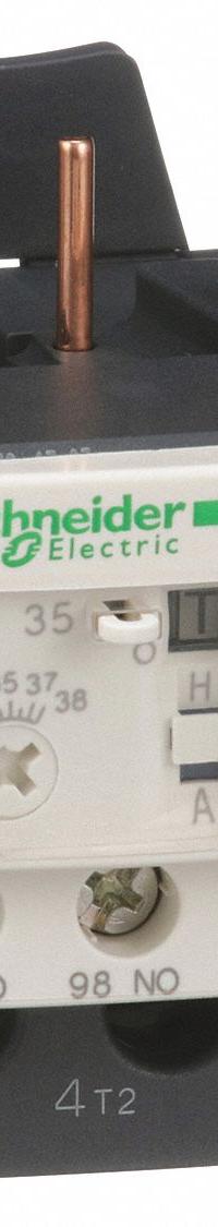 SCHNEIDER Overload Relay: Thermal Protection, 3 Poles, 1NO/1NC, Phase Loss Sensitivity, 30 A – 38 A (MPN LRD35). Key specifications — Brand: SCHNEIDER; Auxiliary Contact Form: 1NO/1NC; Compatible Contactor Series: TeSys Deca; Terminal Connection Type: Screw Clamp Terminals; Maximum Voltage Rating: 690V AC; Phase Loss Sensitivity: Yes; Thermal Units Required: None (Relay Includes Integrated Bimetallic Elements); Compatible Contactors: TeSys Deca (32 to 38 Amp Models).
