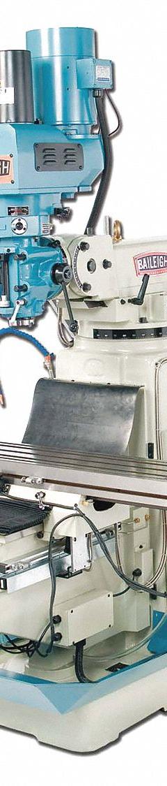 BAILEIGH Vertical Milling Machine: VM-1054, 3 hp, 220V (MPN VM-1054-3). Key specifications — attr1088193: BAILEIGH INDUSTRIAL; attr1099138: Variable; attr1088241: NT40.