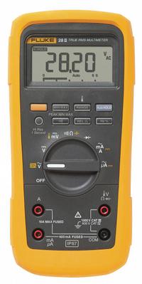 FLUKE Digital Multimeter: TRMS, CAT III 1000V/CAT IV 600V, 1,000 V Max AC Volt Measurement, IP67 (MPN FLUKE-28 II). Key specifications — Instrument Counts: 6,000/19,999 (Depending on Mode); Brand: FLUKE; Calibration Certificate Included: Not Included.