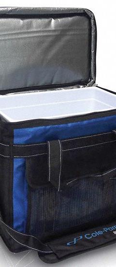 Cryogenic Storage Box: 16 1/8 in Overall Lg, 13 3/4 in Overall Wd, 9 3/8 in Overall Ht, Nylon (MPN 0372603). Key specifications — Material: Nylon; Product Type: Transport Bag; Brand: COLE-PARMER.