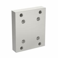 Base Plate: 40 Series, Aluminum, 80 mm x 19 mm x 97 mm, Drop-In, Quad, Adj (MPN 40-2420). Key specifications — Includes Fasteners: No; Mounting Type: Drop-In; System of Measurement: Metric; Finish: Anodized; Brand: 80/20; Material: Aluminum; Product Type: Center Tap Base Plate; Adjustable: Yes.