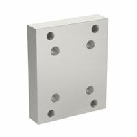 Base Plate: 40 Series, Aluminum, 80 mm x 19 mm x 97 mm, Drop-In, Quad, Adj (MPN 40-2420). Key specifications — Includes Fasteners: No; Mounting Type: Drop-In; System of Measurement: Metric; Finish: Anodized; Brand: 80/20; Material: Aluminum; Product Type: Center Tap Base Plate; Adjustable: Yes.