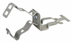 Metallic Conduit Outlet Body, T-Bar Conduit Clip: Steel, 14/2 AWG to 12/3 AWG, 3/8 in Trade Size (MPN 6MATA). Key specifications — For Minimum Cable OD: 0.551 in; For Maximum Cable OD: 0.709 in; Wire Range: 14/2 AWG to 12/3 AWG; Compatible Conduit Trade Size: 3/8 in; Compatible Conduit Type: Flexible; Material: Steel; Finish: Corrosion Resistant Coated; Color: Gray.