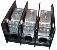 MERSEN Power Distribution Block: Open, Lug, Lug, 4 AWG – 500 kcmil For Line Side Wire Sizes (MPN MPDB66463). Key specifications — attr1361688: Surface; attr1308686: MERSEN; attr1361672: Copper.