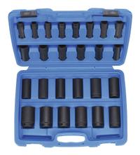 WESTWARD Impact Socket Set: 1/2 in Drive Size, Small Set (0-50 pieces) Set Size, 26 Pieces, Metric (MPN 4PRG7). Key specifications — attr1204251: WESTWARD; attr1215453: 1/2 in; attr1215454: 10 mm to 36 mm.