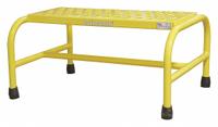 COTTERMAN Step Stool: 1 Steps, 12 in Overall Ht, 450 lb Load Cap, Steel, 12 in Standing Ht (MPN 1001N2626A6E10B1C2P1). Key specifications — Brand: COTTERMAN; Color: Yellow; Includes: Replacement Foot Pads.