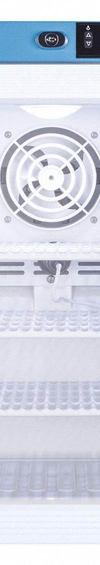 ACCUCOLD Lab Refrigerator: 1 cu ft, Tabletop, 2°C to 10°C, 19 3/4 in Overall Dp, Swing Glass, R-600a (MPN ARG1ML). Key specifications — Door Opening Style: Right; Color: White; Alarm Type: Door Ajar; Manufacturer Part Number: ARG1ML; Brand: ACCUCOLD; Product Type: Lab Refrigerator; Door Type: Swing Glass; Refrigerant Type: R-600a.