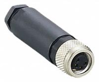 IFM M8 Circular Connector: A Coded, 4 Socket, M8 Female Thread with Straight Connection, IP67 (MPN E12464). Key specifications — Brand: IFM; IP Rating: IP67; Housing Material: Polyester; Connector Body Type: Socket; Coding: A; Voltage Rating: 30V AC; Wiring Type: Screw Terminals.