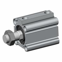 SMC Compact Cylinder: 32 mm Bore Dia, 25 mm Stroke Lg, Through Hole Mounting, Aluminum, 1/8 in NPT (MPN CDQ2B32TN-25DMZ). Key specifications — attr946022: Through Hole; attr946024: Single Rod; attr946038: CQ2; attr1123057: Rotating Rod; attr945997: SMC.