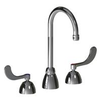 CHICAGO FAUCETS Gooseneck Kitchen/Bathroom Faucet: 786, Cast Brass, Widespread, Deck, 2 Handles (MPN 786-HGN2AE35AB). Key specifications — Series: 786; Brand: CHICAGO FAUCETS.