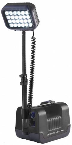 PELICAN Remote Area Lighting System: LED, 2,000 lm Max Brightness, 2 No. of Brightness Levels, IP54 (MPN 9430SL). Key specifications — Operating Voltage: 12V DC; Frame Color: Black; Brand: PELICAN.