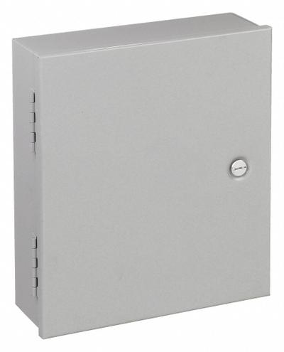 HOFFMAN Enclosure: Steel, 14 in x 12 in x 8 in, NEMA 1, Solid Cover, Hinged - Steel Indoor Enclosures with Hinged Covers