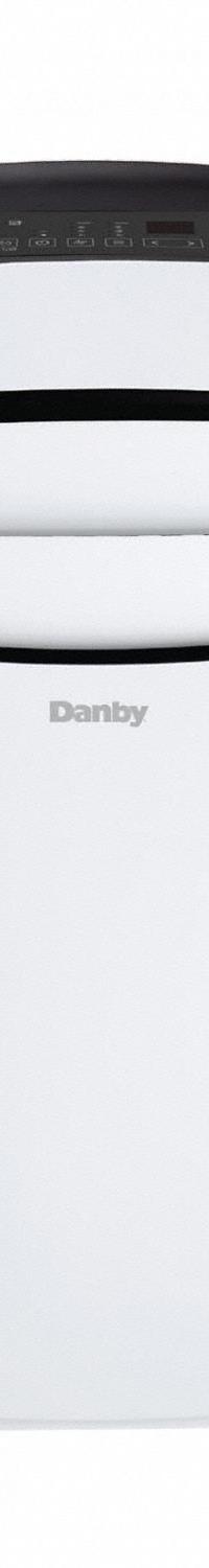 DANBY Portable Air Conditioner: 300 sq ft, 12,000 BtuH, 115V AC, Cooling Only (MPN DPA065B6WDB-6). Key specifications — Brand: DANBY; Compatible Location: Indoor; Voltage: 115V AC; Includes Air Filter: Air Filter Included.