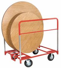RAYMOND PRODUCTS Table Cart: 1,000 lb, 48 in L x 36 in W x 51 in H, For 18 1/2 in Min Chair Wd, Red (MPN 3753). Key specifications — Frame Color: Red; Brand: RAYMOND PRODUCTS; Caster/Wheel Configuration: (4) Swivel.
