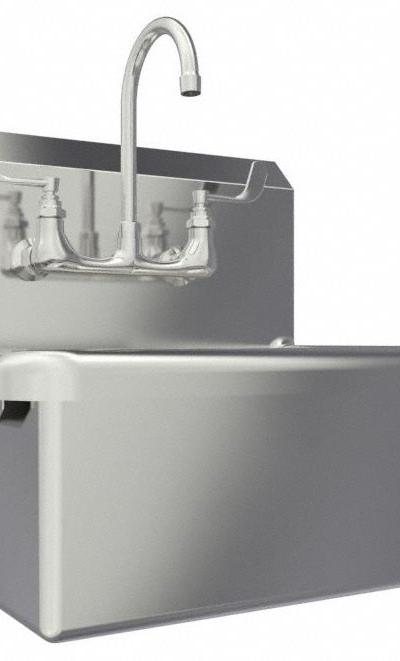 SANI-LAV Hand Sink: 1 Stations - One-Station Wall-Mounted Hand Sinks with Faucets