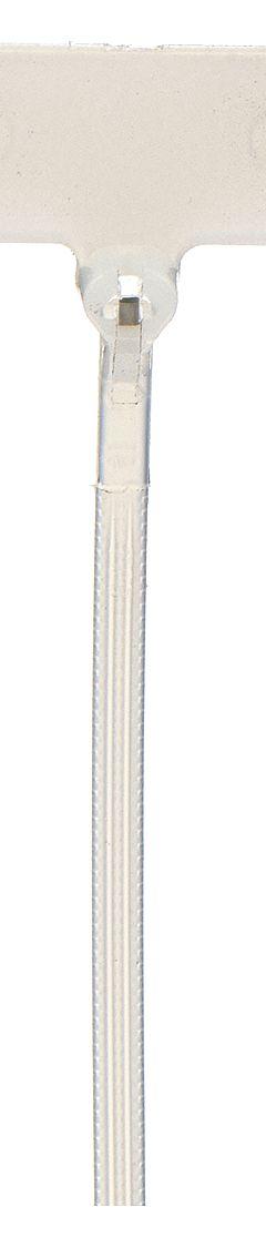 TY-RAP Cable Tie: 4 in Nominal Lg, 1/16 in Nominal Max. Bundle Dia., Perpendicular to Tie, 100 PK (MPN TY553M). Key specifications — Brand: TY-RAP; Marking Pad Size: 13/16 in x 3/8 in; Outdoor Use: No; Color: Natural.
