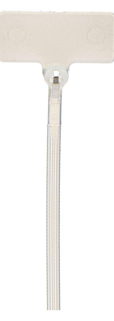 TY-RAP Cable Tie: 4 in Nominal Lg - Vertical Flag Identification Cable Ties