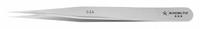 EXCELTA Tweezers: Stainless Steel, Point, Straight Tip, 0.1 mm Tip Thick (MPN 3-SA). Key specifications — attr1002355: Stainless Steel; attr1002345: EXCELTA; attr1002348: Stainless Steel; attr1002358: Smooth; attr1002361: 3.