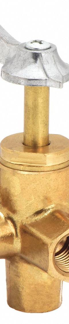 WEATHERHEAD Multiple Shut-Off Valve: For Fluids Media, 3-Way, 1/4 in Pipe Size, Brass, Female, NPT (MPN 6749). Key specifications — Brand: WEATHERHEAD.