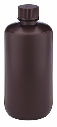 GLOBE SCIENTIFIC Sampling Bottle: HDPE, 16.9 fl oz, 500 mL, Amber, 28-415 mm Screw Closure Size (MPN 7060500AM). Key specifications — Body Color: Amber; Closure Attached: Attached; Brand: GLOBE SCIENTIFIC; Pre-Cleaned: None; Closure Included: Yes.
