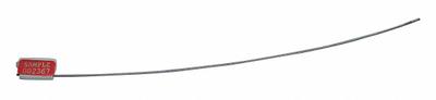 TYDENBROOKS Cable Seals: White, Zinc, 12 in Cable Lg, 1/8 in Cable Dia, Sequential - Adjustable-Length Cable Seals