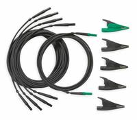 FLUKE Test Lead Set: CAT III 1000V/CAT IV 600V, TLS430. Key specifications — Brand: FLUKE; Manufacturer Part Number: TLS430; CAT Safety Rating: CAT III 1000V; Compatible Manufacturer Part Number: Fluke 437-II; Compatible Series: Fluke 430 Series; Product Type: Test Leads and Alligator Clips; Includes: (5) Alligator Clips (4 Black, 1 Green); Compatible Grainger Part Number: 52KA91.