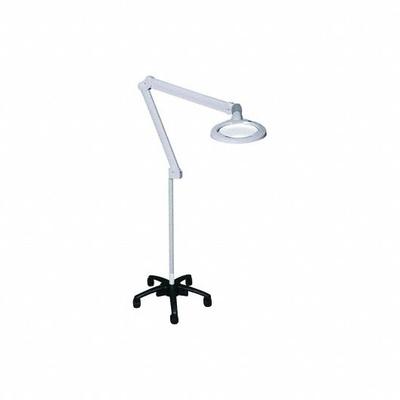 BURTON Magnifier: LED, 1360 lux/3830 lux, Floor Stand, 4000K, 90 CRI, 10 W Watt - Floor-Stand Medical Lights