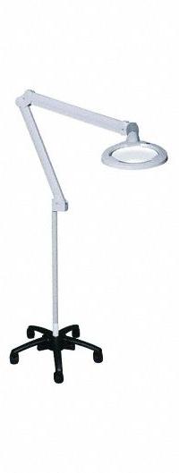 BURTON Magnifier: LED, 1360 lux/3830 lux, Floor Stand, 4000K, 90 CRI, 10 W Watt, 100 to 240V AC (MPN EMLFL). Key specifications — Operating Voltage: 100 to 240V AC; Illumination: 1360 lux; Magnification: 1.88x; Includes Ultraviolet Light: No; Manufacturer Part Number: EMLFL; Brand: BURTON; Color Temperature: 4000K.