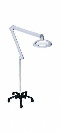 BURTON Magnifier: LED, 1360 lux/3830 lux, Floor Stand, 4000K, 90 CRI, 10 W Watt, 100 to 240V AC (MPN EMLFL). Key specifications — Operating Voltage: 100 to 240V AC; Illumination: 1360 lux; Magnification: 1.88x; Includes Ultraviolet Light: No; Manufacturer Part Number: EMLFL; Brand: BURTON; Color Temperature: 4000K.