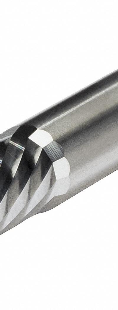MICRO 100 Solid Router Bit: Spiral Downcut, 4 mm Cutter Dia, 20 mm LOC - Spiral-Flute Router Bits for Plastics & Composites