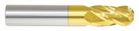 APPROVED VENDOR Ball End Mill: Carbide, TiN Coated, 4 Flute, 1/2" Mill Dia, 1-1/2" LOC, 4" OAL (MPN 226-001057)