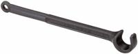WESTWARD Single End Valve Wheel Wrench: 1 3/8 in Head Size, 15 1/2 in Overall Lg, Alloy Steel (MPN 5PWF1). Key specifications — attr310395: No; attr310394: Black Oxide; attr310393: Alloy Steel; attr324959: WESTWARD.