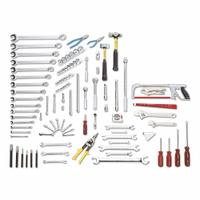 WRIGHT Fractional Industrial Maintenance Tool Set: 104 Total Pcs, SAE (MPN 181). Key specifications — attr538253: WRIGHT; attr548973: Diagonal Cutting Pliers; attr548974: (3) Slotted Screwdrivers - Round Shank; attr548975: (21) Hand Sockets 12 Pt Std SAE; attr548983: (16) Combination Wrenches 12 Pt Satin SAE.