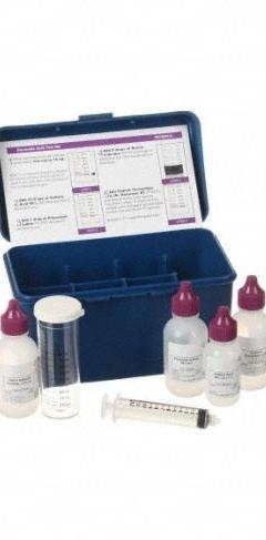 AQUAPHOENIX Water Quality Test Kit: Peracetic Acid, 1 drop= 150 ppm/10mL, 75 Tests (MPN TK7505-Z). Key specifications — Includes: All Necessary Reagents; Range: 1 drop= 150 ppm/10mL; Test Parameters: Peracetic Acid.